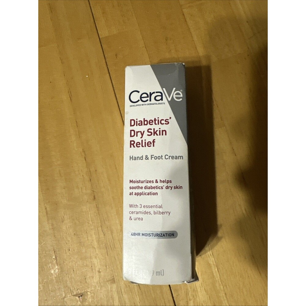 CeraVe Hand & Foot Cream for Diabetics’ Dry Skin 3oz | Fragrance & Paraben Free